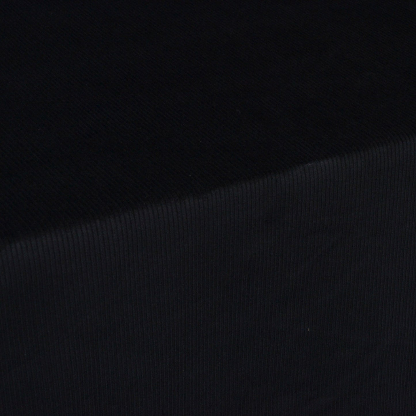 Black Cotton 8 wale corduroy fabric to buy by the metre