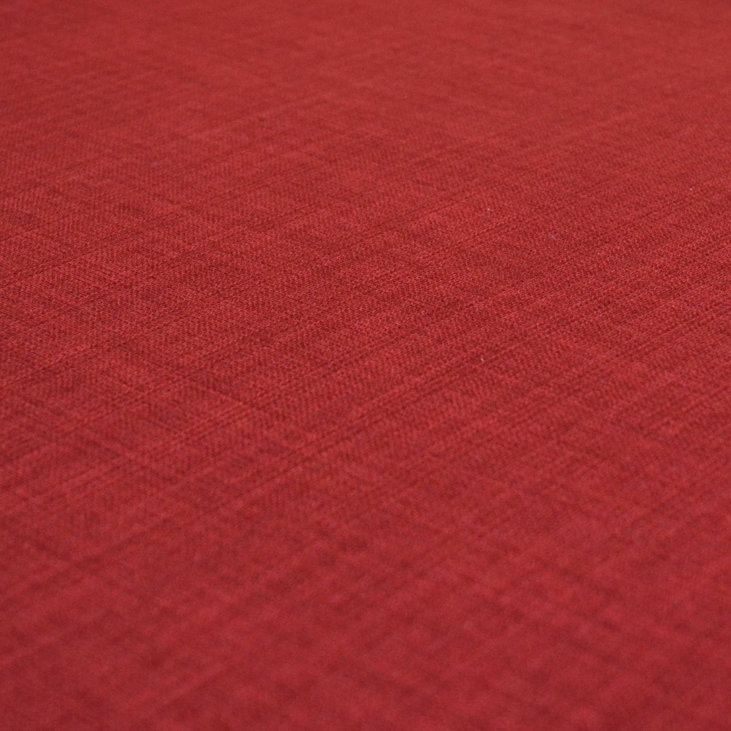 Brick red Linen Look Polyester Furnishing Fabric