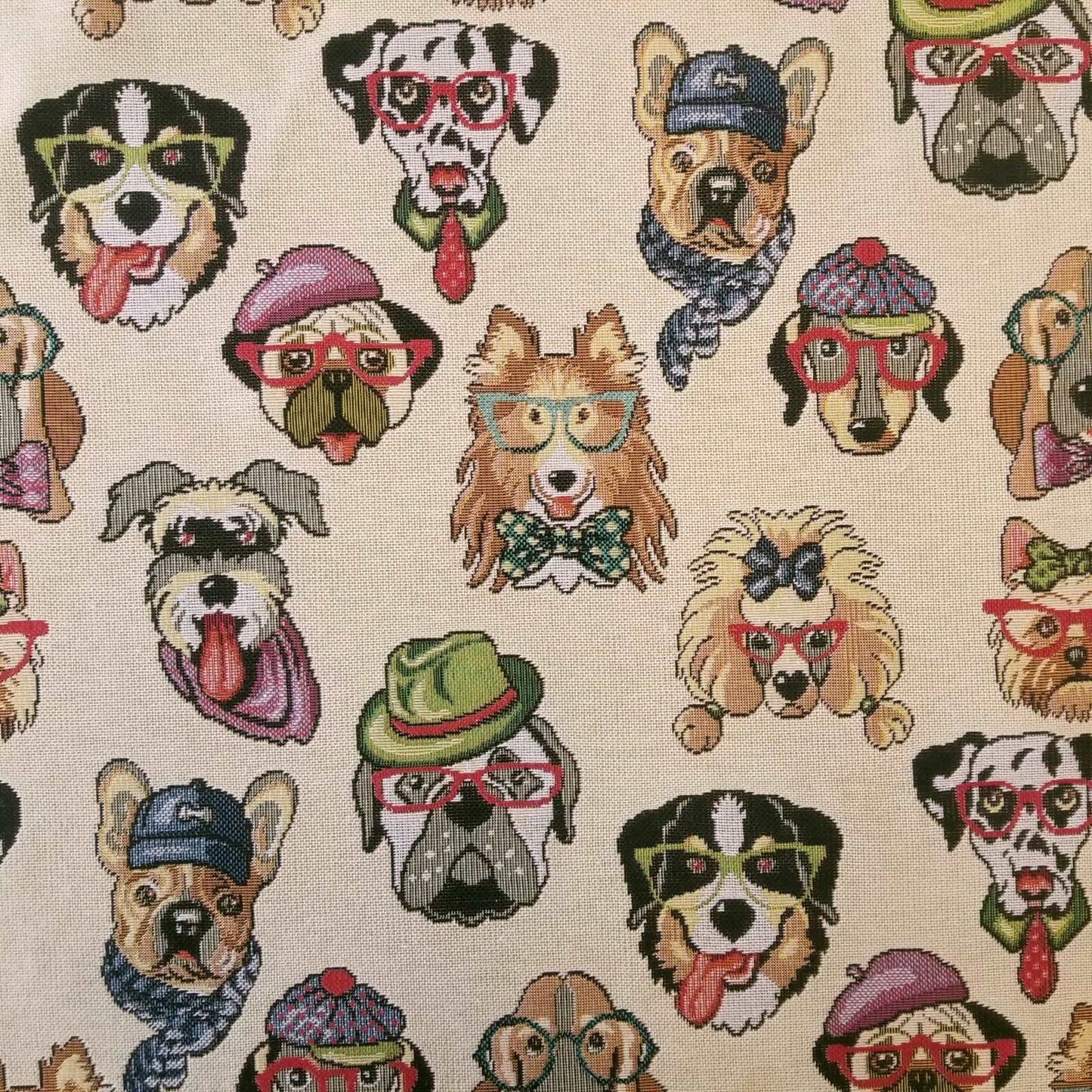 Cartoon Dogs Tapestry furnishing fabric