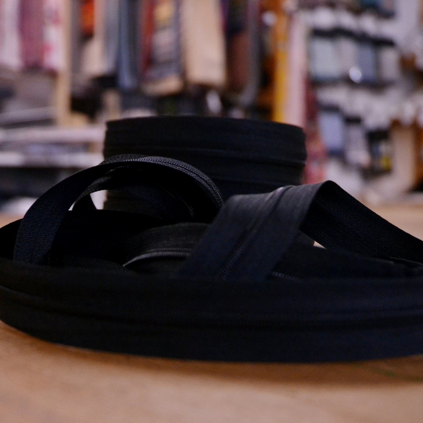 Black continuous zip available to buy online