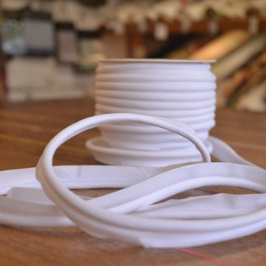 White Covered Insert Piping for Cushions