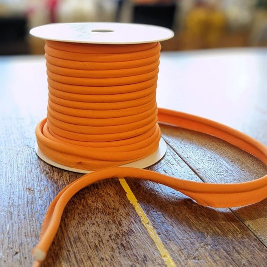 Orange Covered Insert Piping for Cushions