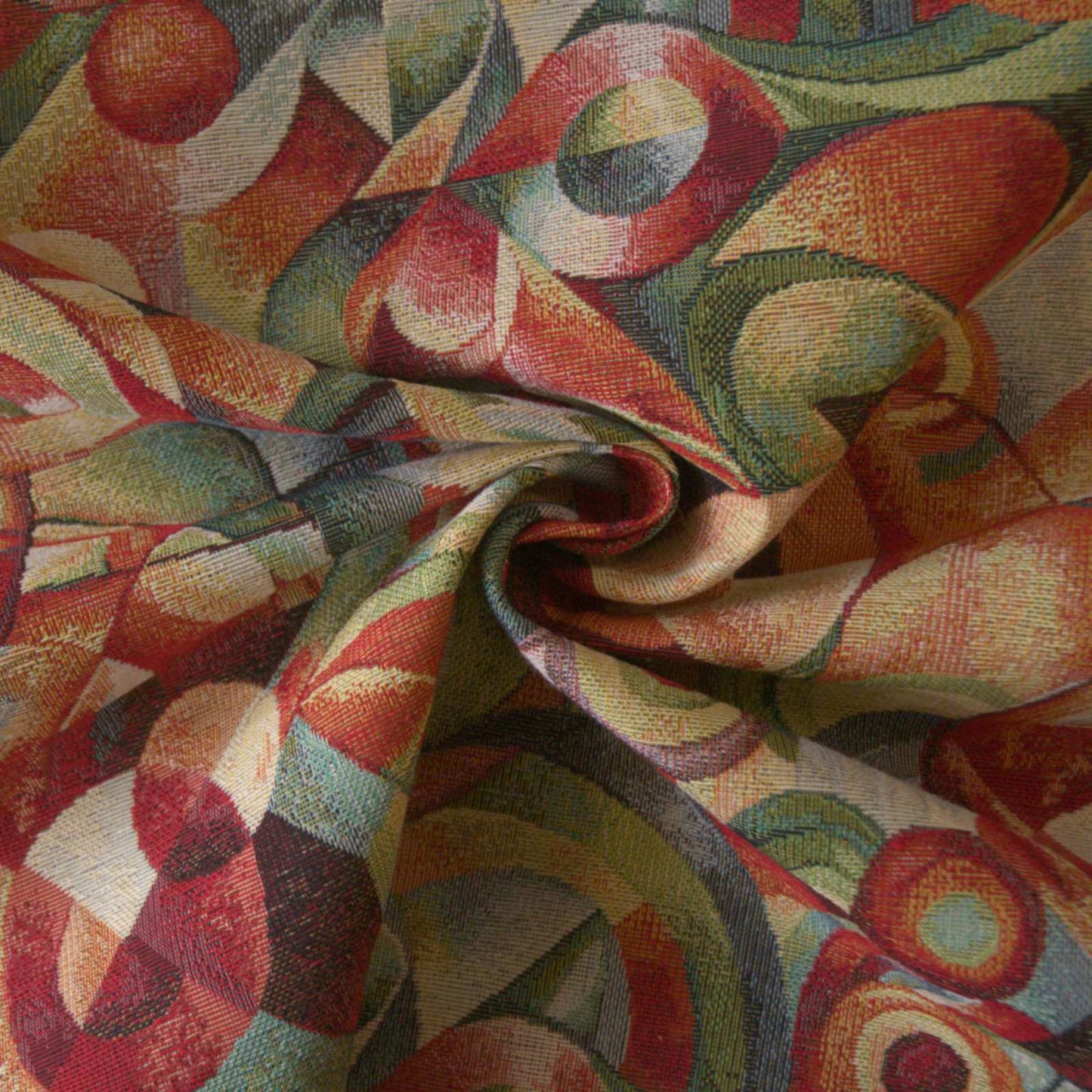 Abstract Cubism Tapestry fabric for curtains or upholstery