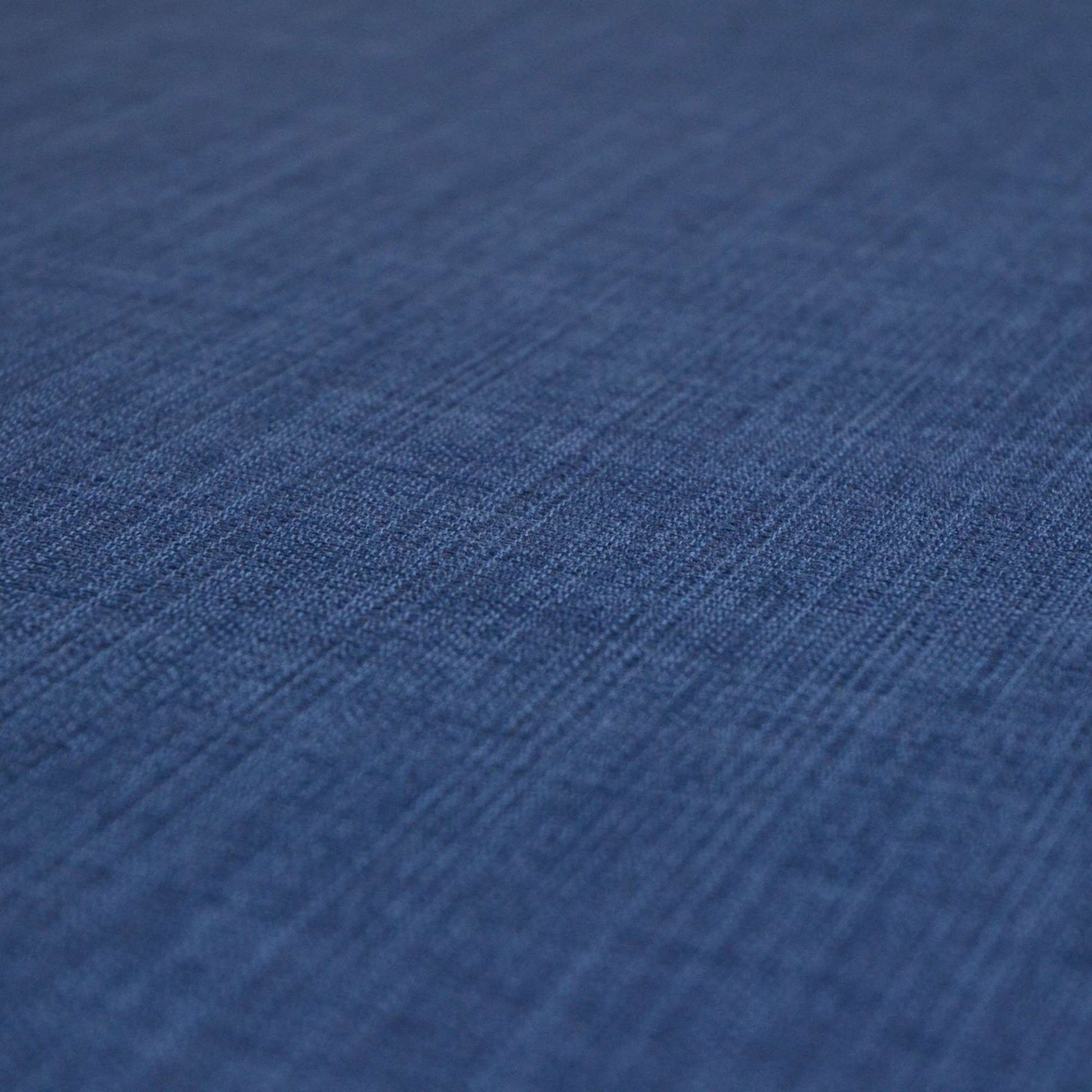 Denim Blue Linen Look Polyester Furnishing Fabric