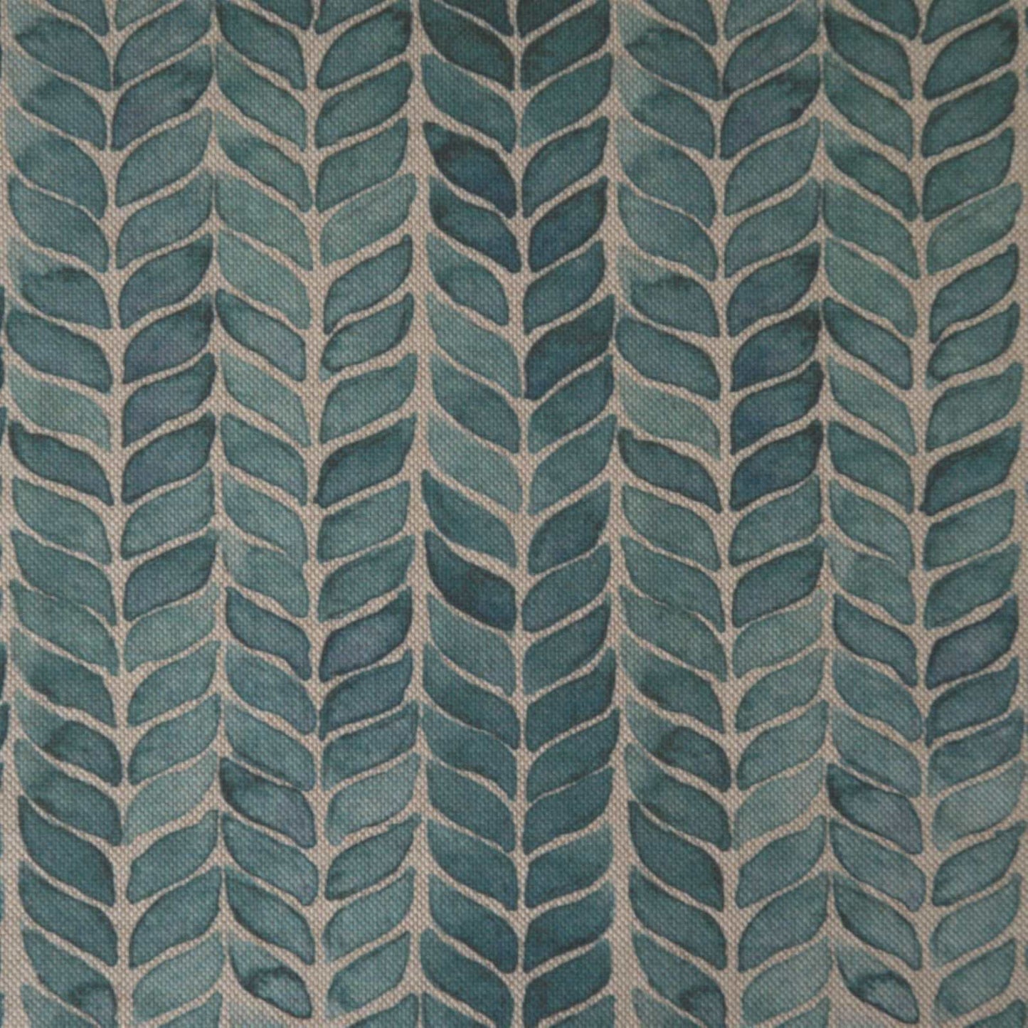 Leaf Stripe Teal fabric to buy online