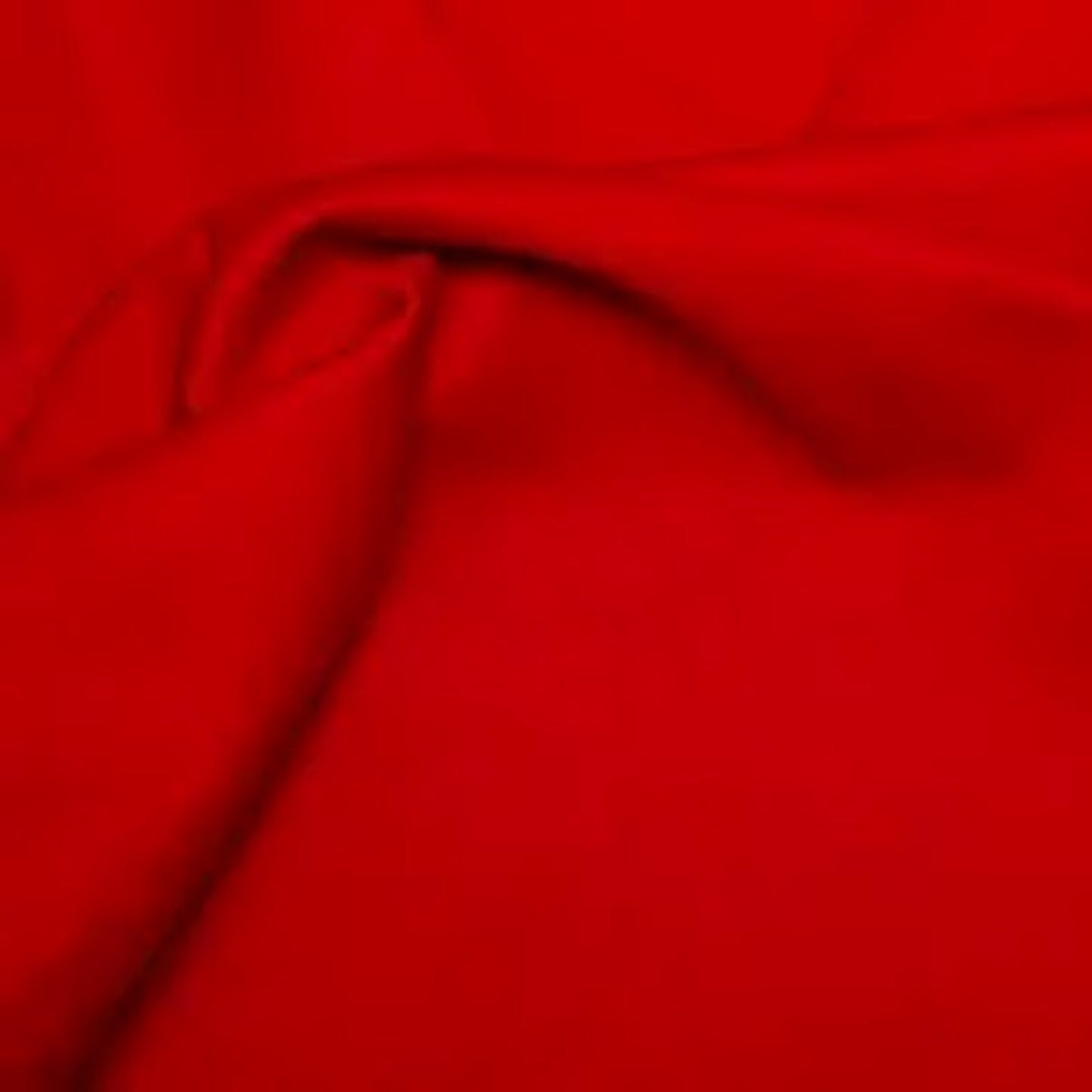 Bright Red Cotton Drill Fabric with a diagonal twill weave