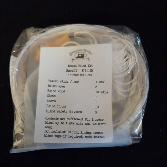 Roman blind kit with components to make a small roman blind up to 100cm