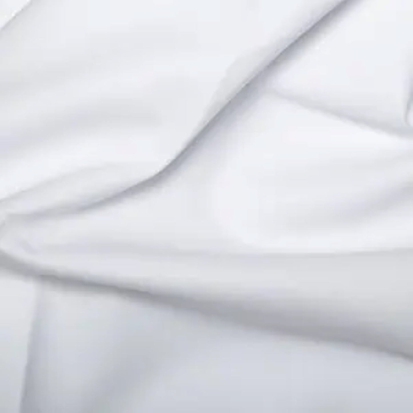 Bright White Cotton Drill Fabric with a diagonal twill weave