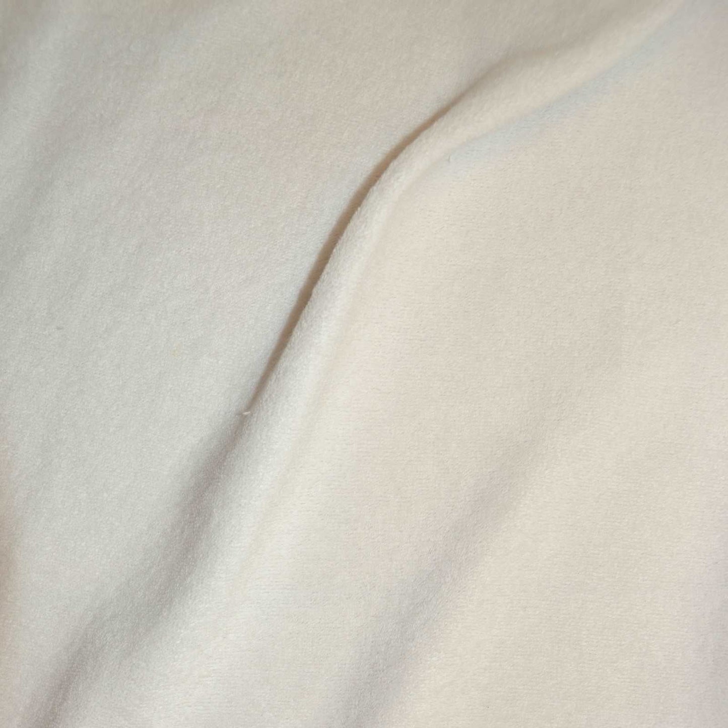 White stretch cotton towelling fabric