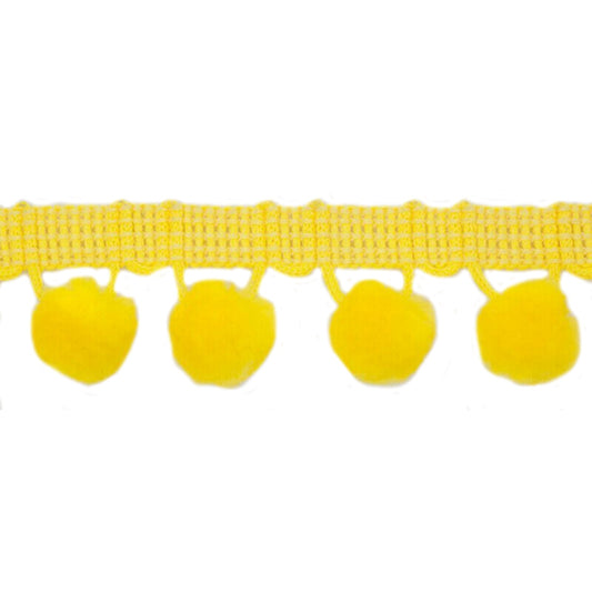 Yellow pom pom trim to buy online