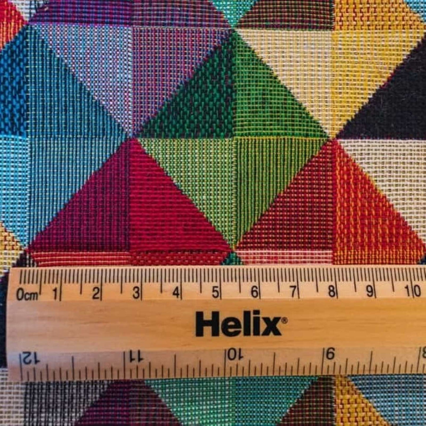 Diamond design tapestry fabric multicolour