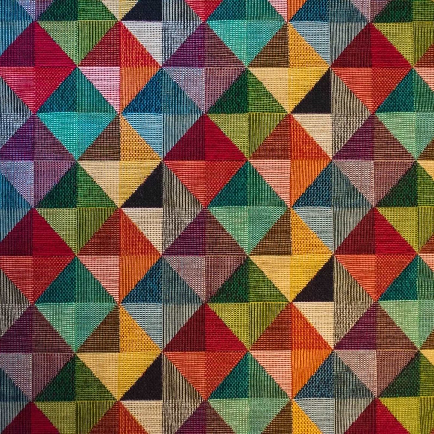 Colourful Diamond Tapestry Furnishing Fabric