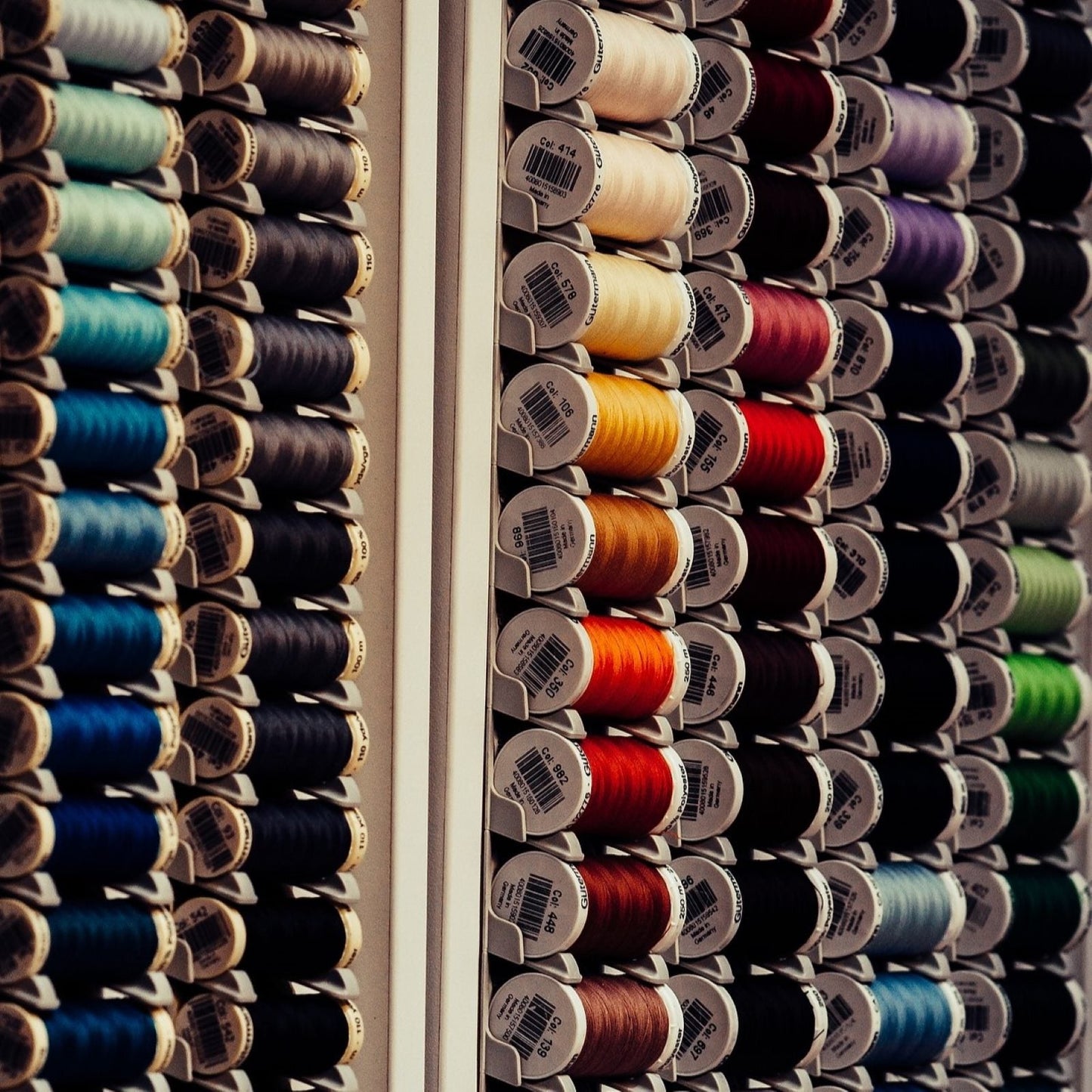 Detail of sewing thread stand