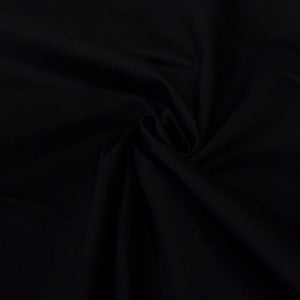 Black Cotton Drill Fabric for dressmaking or cushions