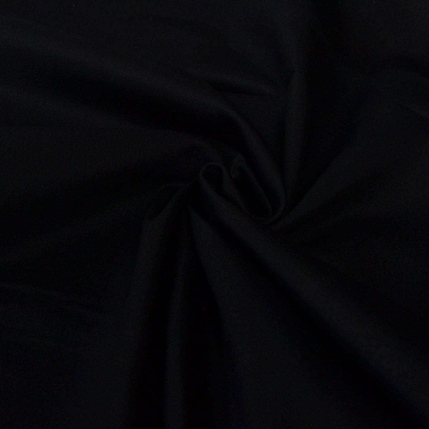 Black Cotton Drill Fabric for dressmaking or cushions