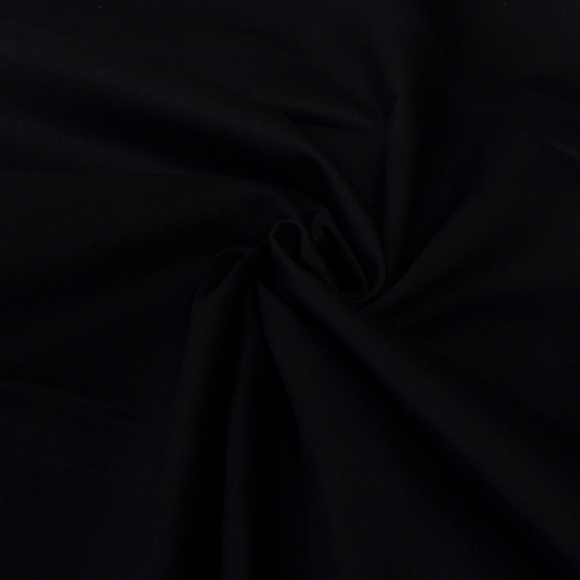 Black Cotton Drill Fabric for dressmaking or cushions