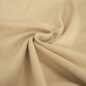 Buff Linen Look Polyester Furnishing Fabric for curtains