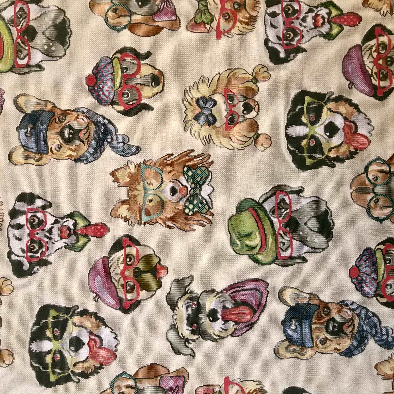 Cartoon Dogs Tapestry furnishing fabric