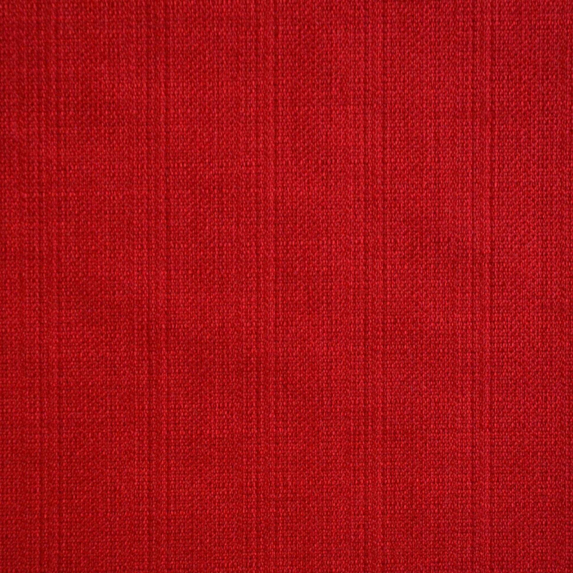 Cranberry Red Linen Look Polyester Furnishing Fabric