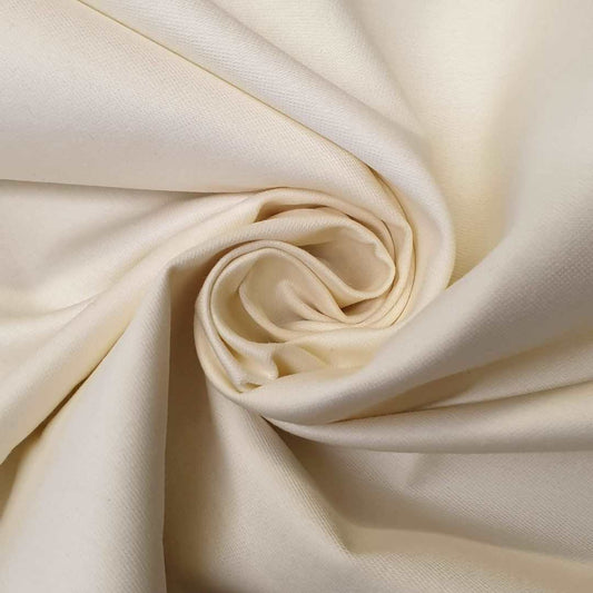 Cream cotton curtain lining available online by the metre
