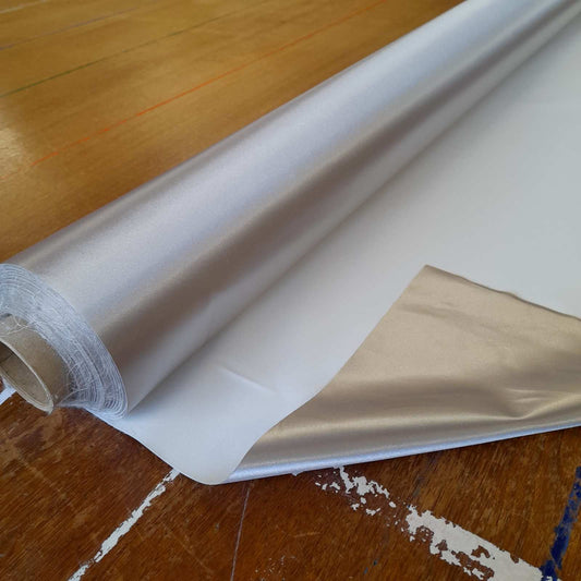 Enhanced thermal curtain lining with a metallic coating for maximum heat reflection