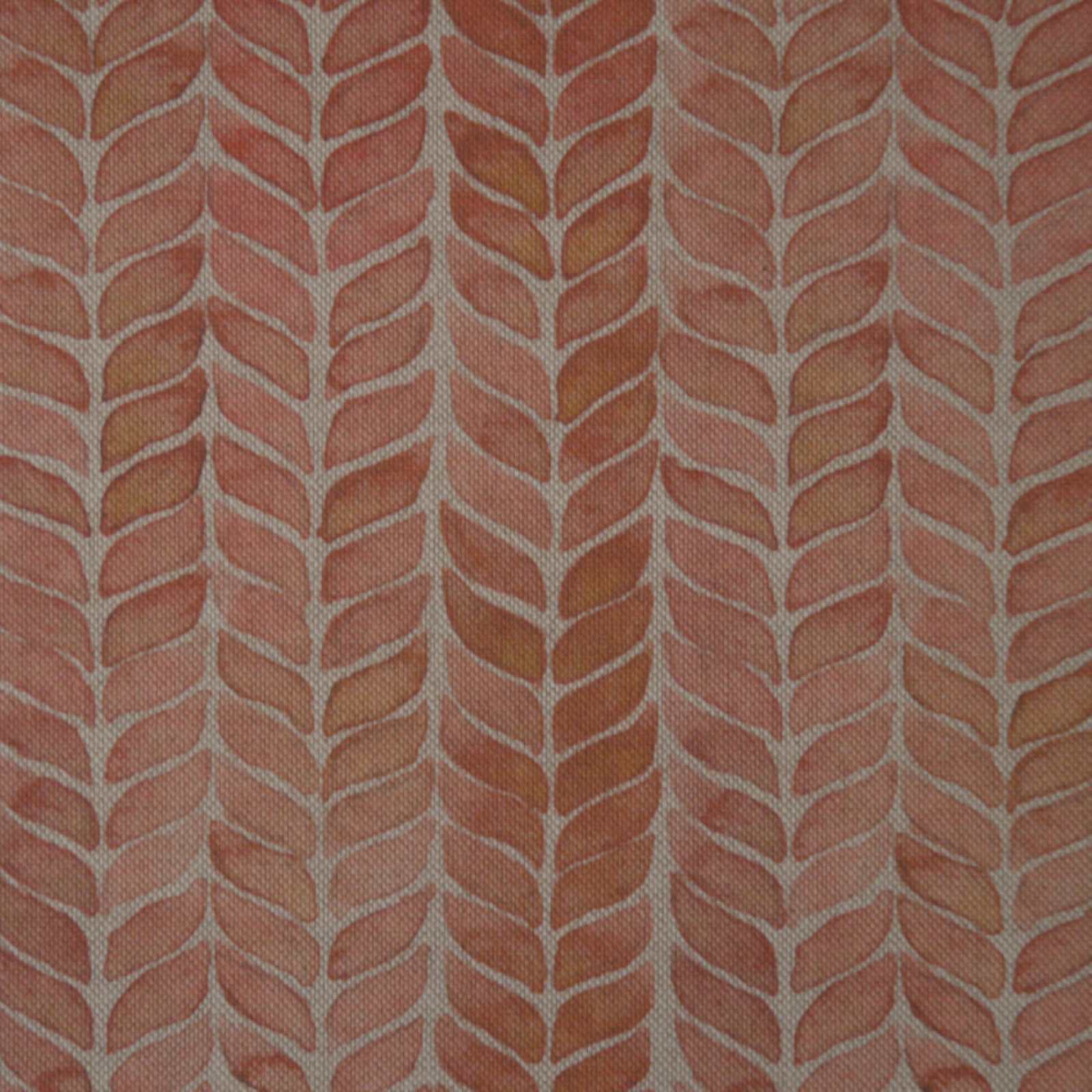Leaf Stripe Coral fabric to buy online