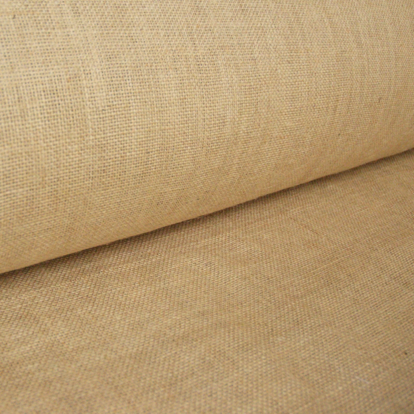 Furnishing hessian fabric on a roll