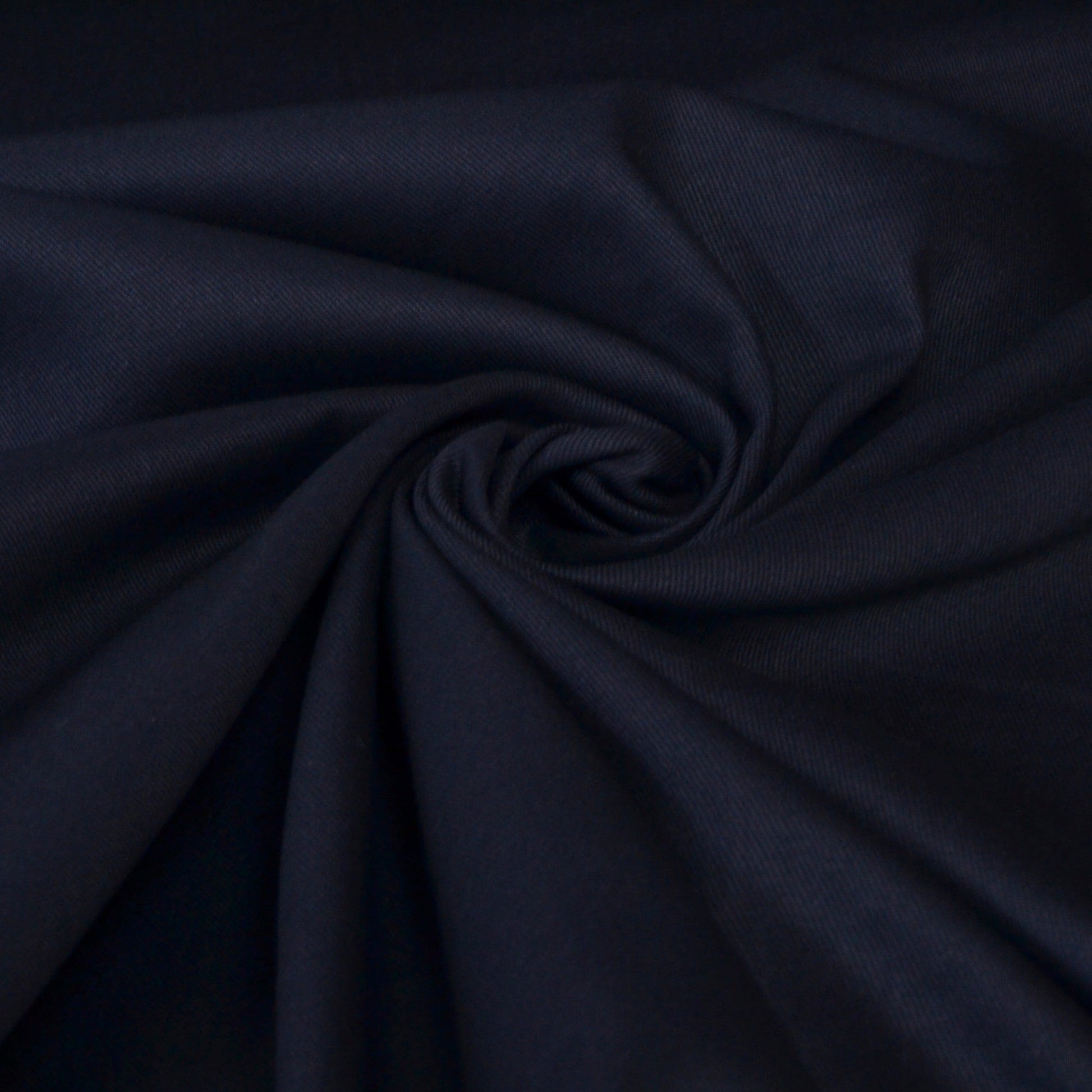 Navy Cotton Drill Fabric for dressmaking or cushions