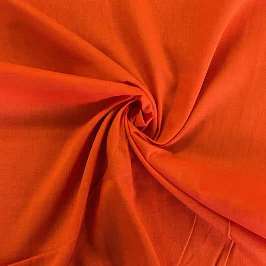 Orange voile fabric for lining or draping
