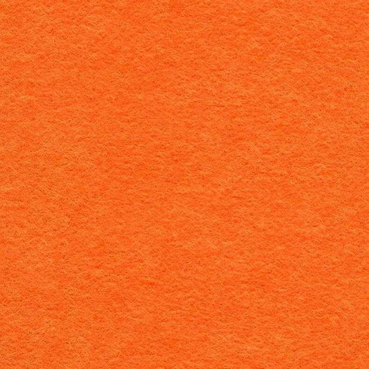 Orange wool viscose felt fabric to buy online