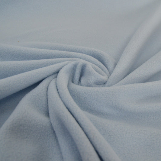Pale Blue Fleece Fabric to buy online by the metre