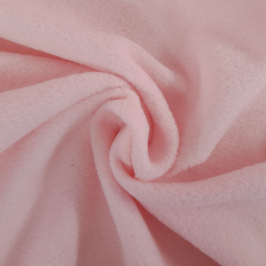Pale Pink Fleece Fabric to buy online by the metre