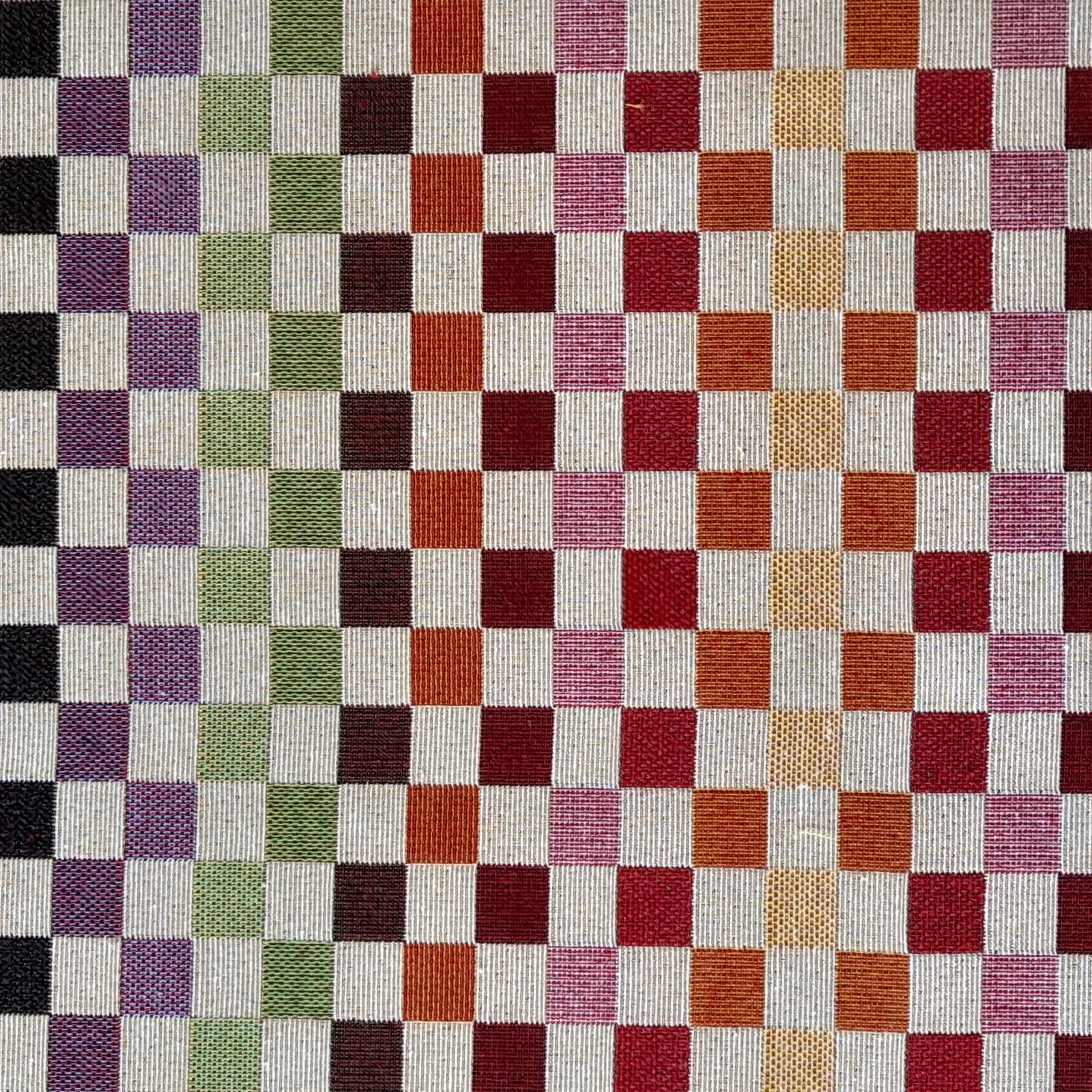 Rainbow squares tapestry furnishing fabric to buy online