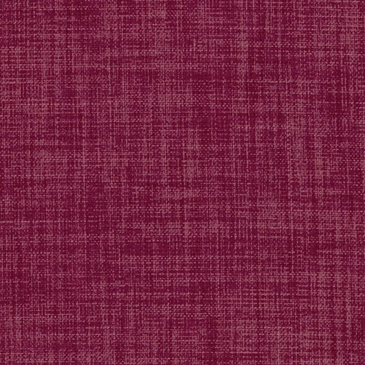 Raspberry Pink Linen Look Polyester Furnishing Fabric
