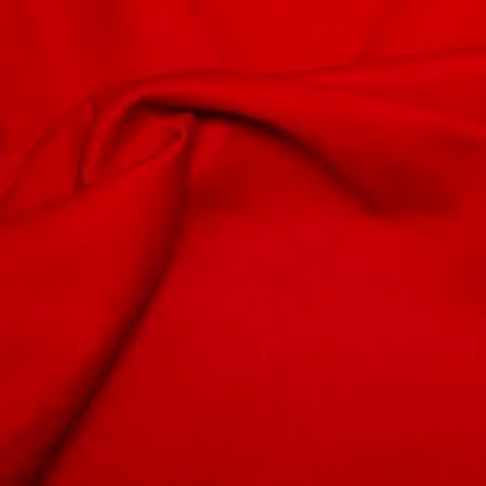 Bright Red Cotton Drill Fabric with a diagonal twill weave