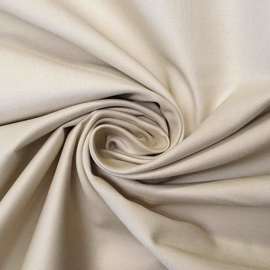 Stone cotton curtain lining available online by the metre
