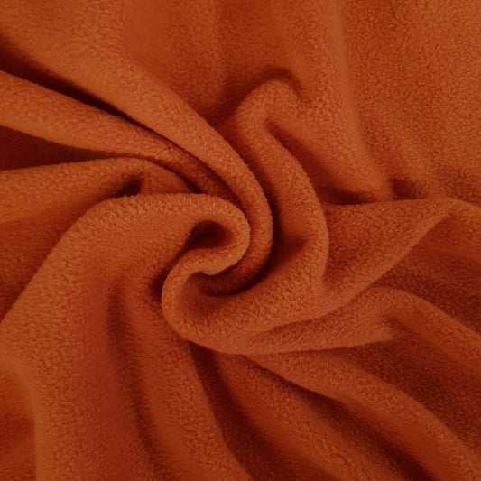 Terracotta Fleece Fabric to buy online by the metre