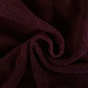 Wine Red Fleece Fabric to buy online by the metre
