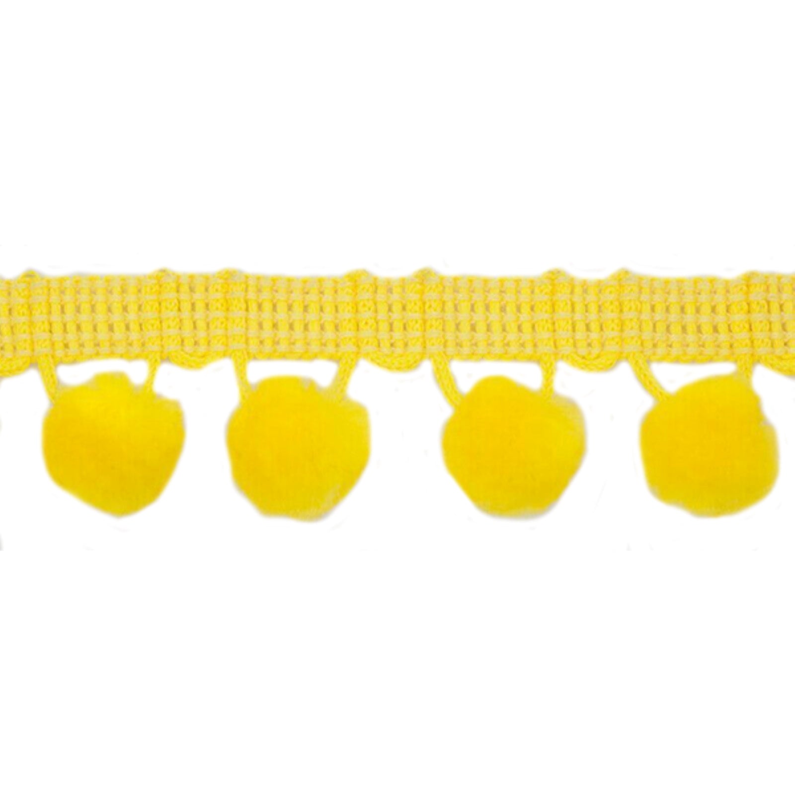Yellow pom pom trim to buy online